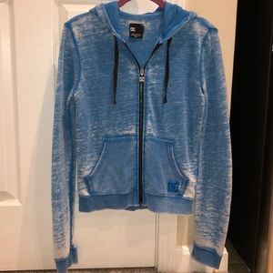 [DC] Blue Bleached Zip-Up Jacket